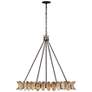 1_Monarch Chandelier in Champagne Mist with Coconut Shell by Breegan Jane