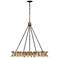 Monarch Chandelier in Champagne Mist with Coconut Shell by Breegan Jane