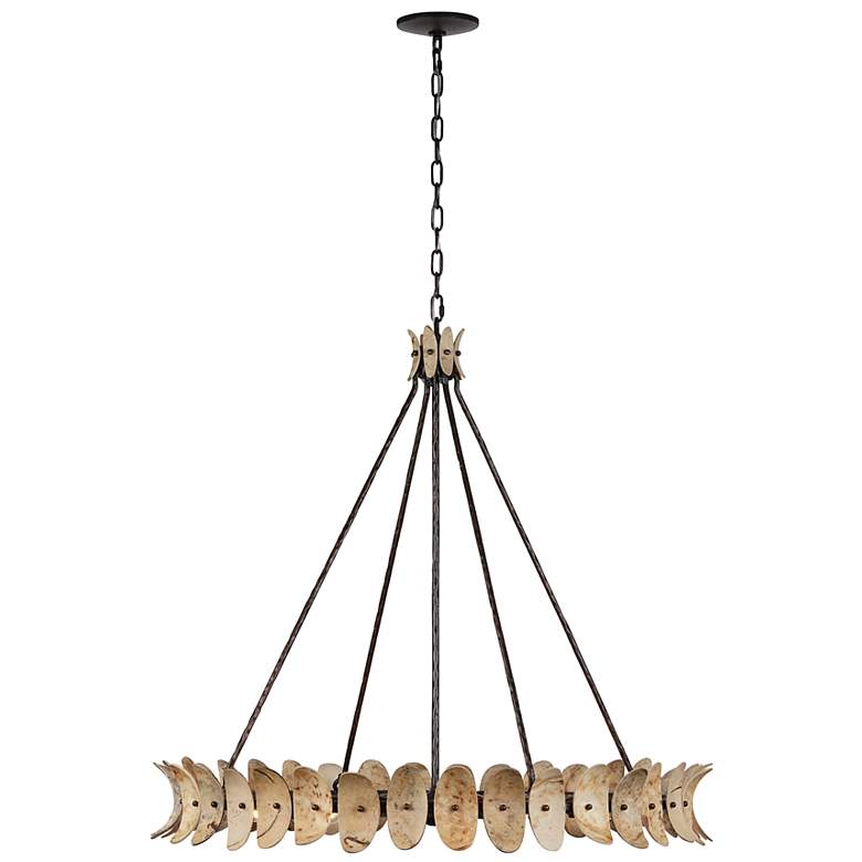 Image 2 Monarch Chandelier in Champagne Mist with Coconut Shell by Breegan Jane more views