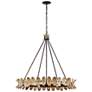 3_Monarch Chandelier in Champagne Mist with Coconut Shell by Breegan Jane more views
