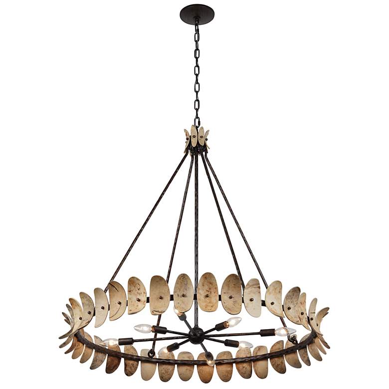 Image 4 Monarch Chandelier in Champagne Mist with Coconut Shell by Breegan Jane more views