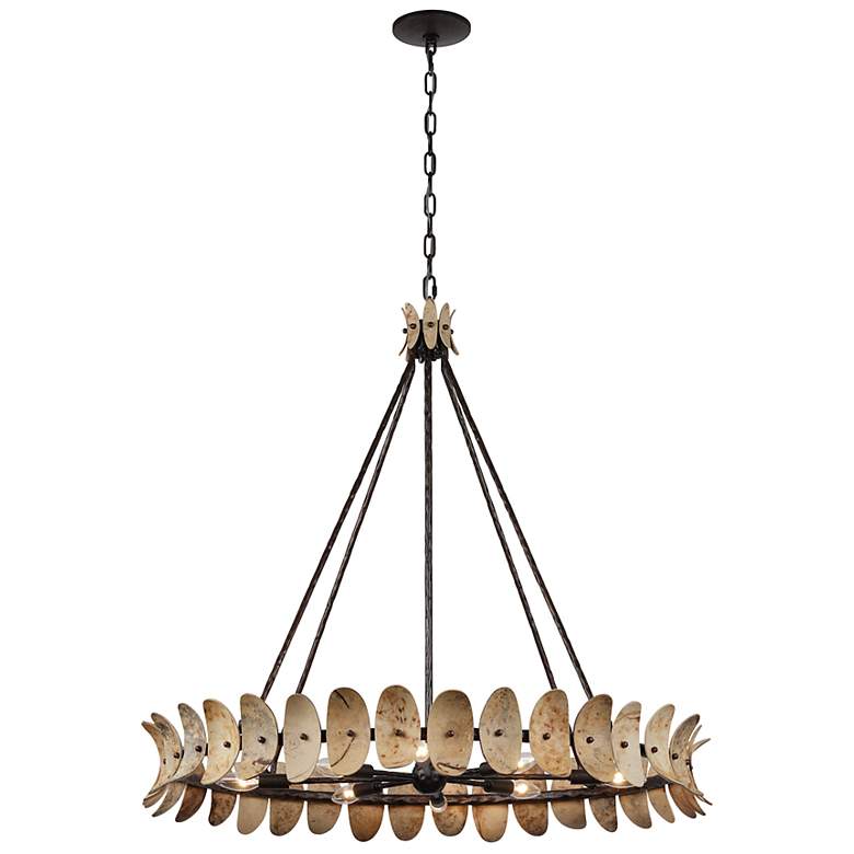 Image 5 Monarch Chandelier in Champagne Mist with Coconut Shell by Breegan Jane more views