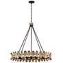 5_Monarch Chandelier in Champagne Mist with Coconut Shell by Breegan Jane more views