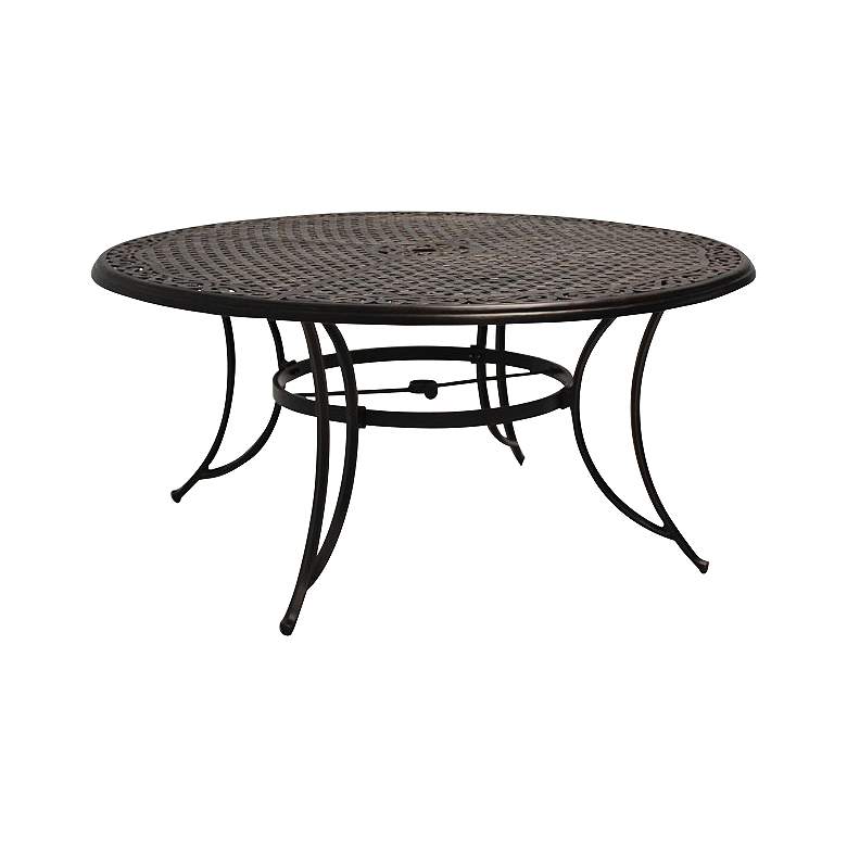 Image 1 Monarch Pointe 60 inch Round Outdoor Dining Table