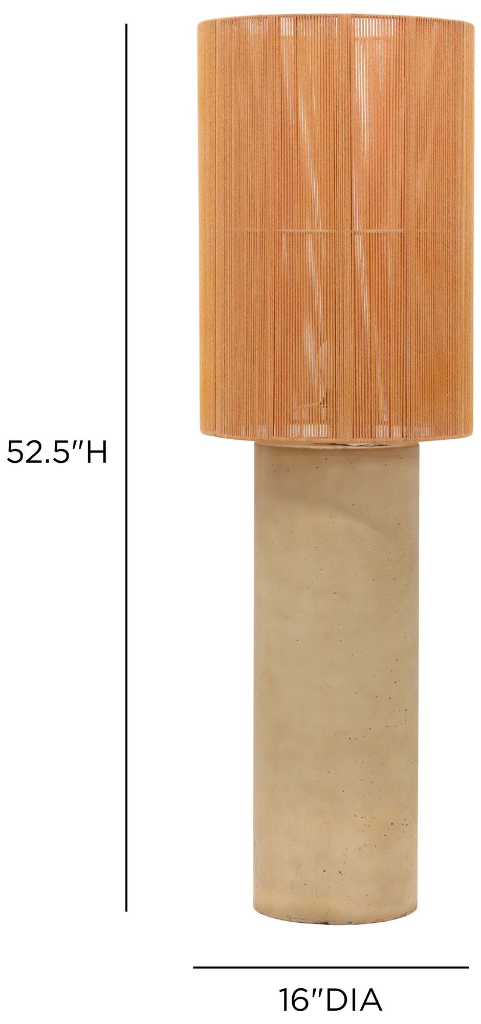 Image 5 Mondada Terracotta Concrete Floor Lamp more views