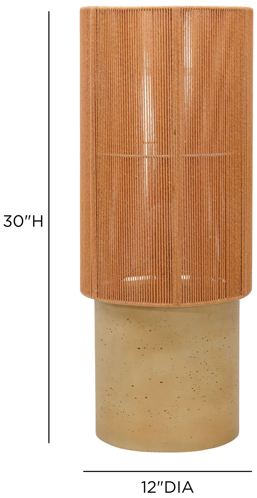 Image 6 Mondada Terracotta Concrete Table Lamp more views