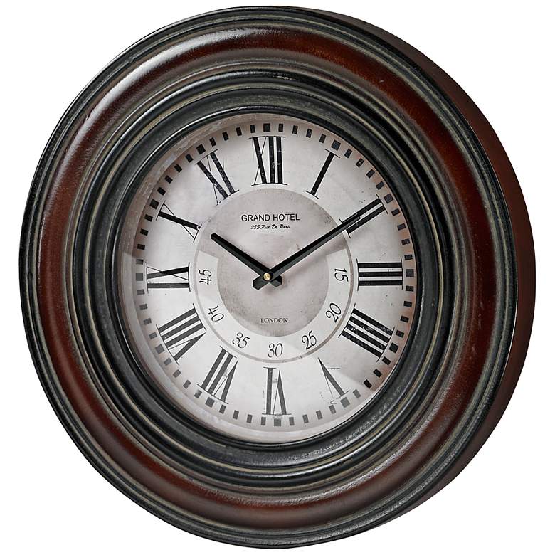 Image 1 Mondanock 24 inch Round Hand-Painted Wall Clock