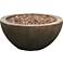 Mondavi 28" Round Light Brown Envirostone Propane Fire Pit