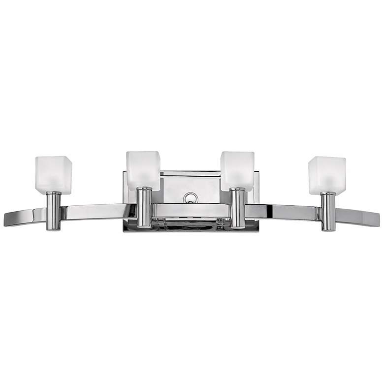 Image 1 Mondo Collection Chrome 27 1/4" Wide Bathroom Wall Light