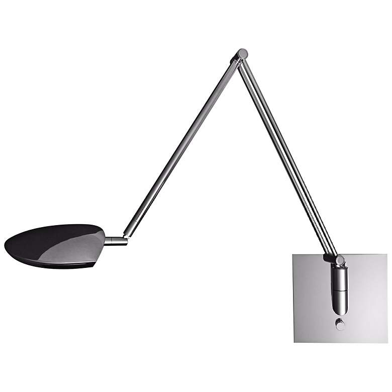 Image 1 Mondoluz Pelle Chromium LED Swing Arm Wall Lamp