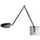 Mondoluz Pelle Chromium LED Swing Arm Wall Lamp