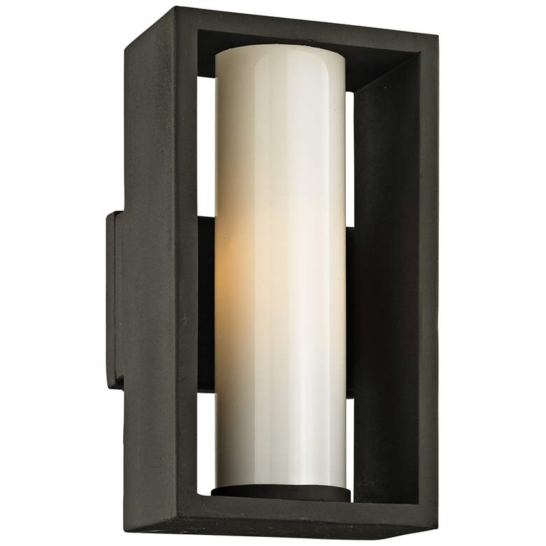 Image 1 Mondrian 12" High Textured Bronze Outdoor Wall Light
