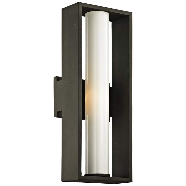 Image 1 Mondrian 17 3/4 inch High Textured Bronze Outdoor Wall Light