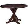 2_Monet 48" Wide Espresso Wood Round Dining Table