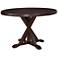 Monet 48" Wide Espresso Wood Round Dining Table
