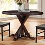 1_Monet 48" Wide Espresso Wood Round Dining Table