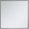 Monet Black 36" Square Metal Vanity Mirror