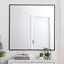 1_Monet Black 36" Square Metal Vanity Mirror