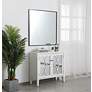 3_Monet Black 36" Square Metal Vanity Mirror more views