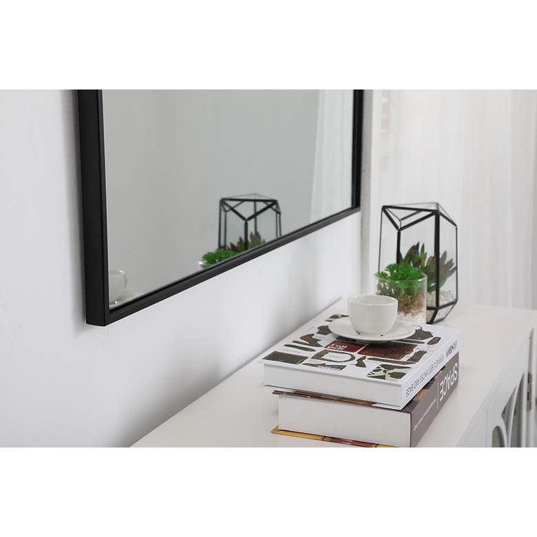 Image 5 Monet Black 36" Square Metal Vanity Mirror more views