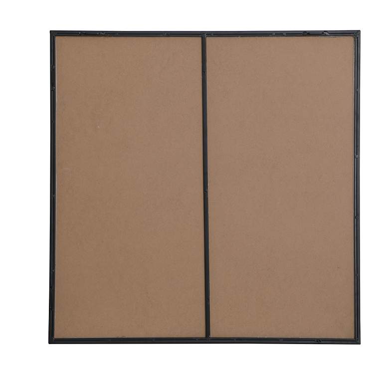 Image 6 Monet Black 36" Square Metal Vanity Mirror more views