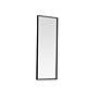 5_Monet Black Metal 14" x 36" Rectangular Vanity Wall Mirror more views