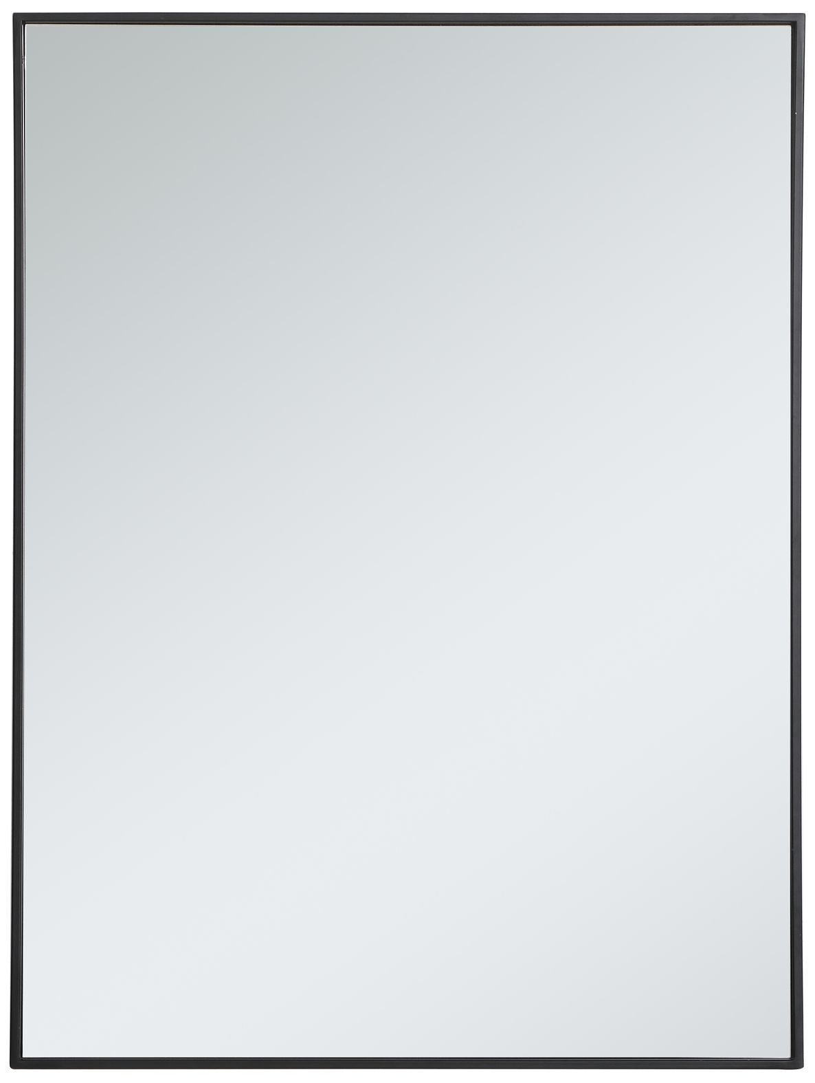 Image 2 Monet Black Metal 30" x 40" Vanity Wall Mirror