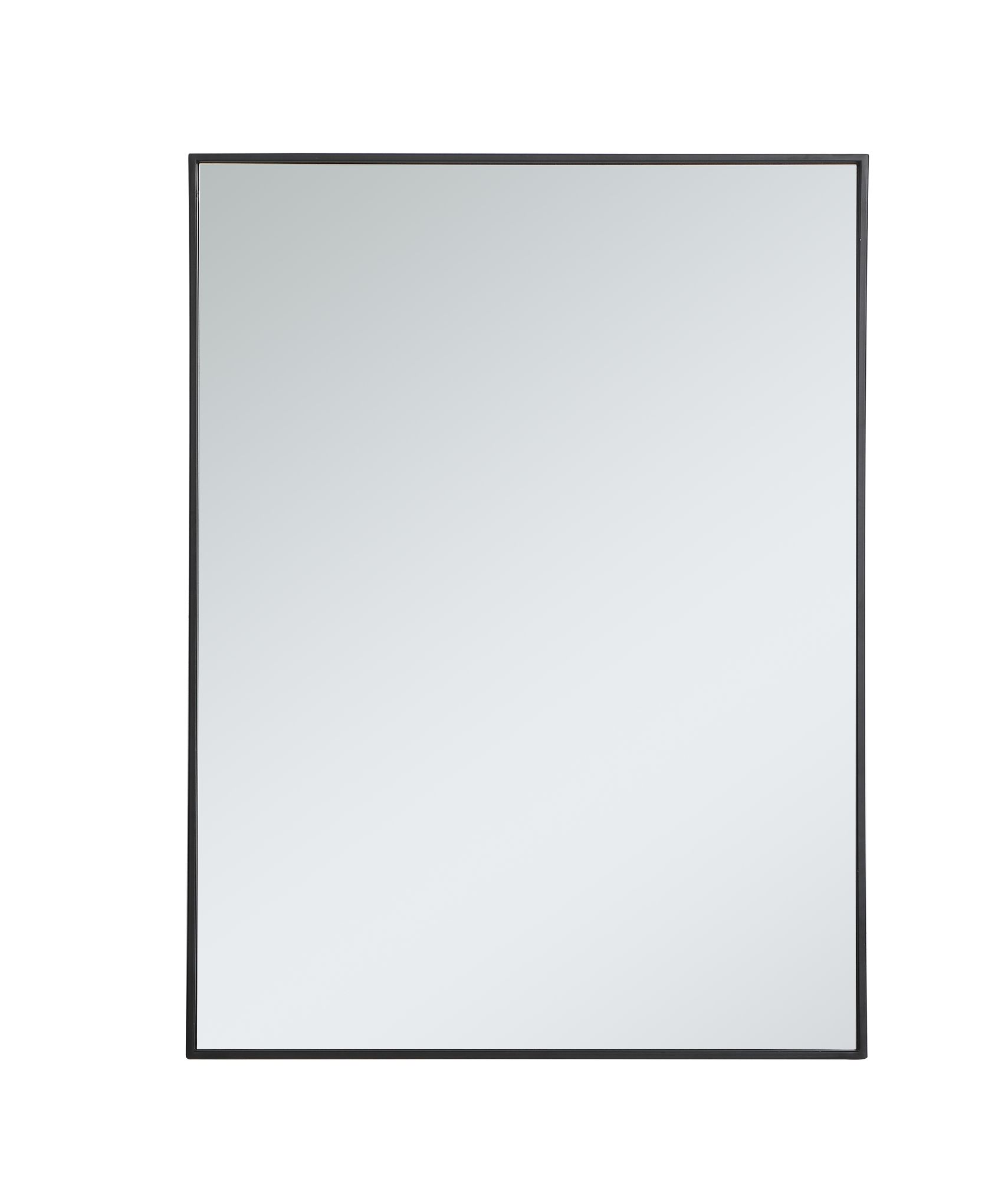 Image 4 Monet Black Metal 30" x 40" Vanity Wall Mirror more views