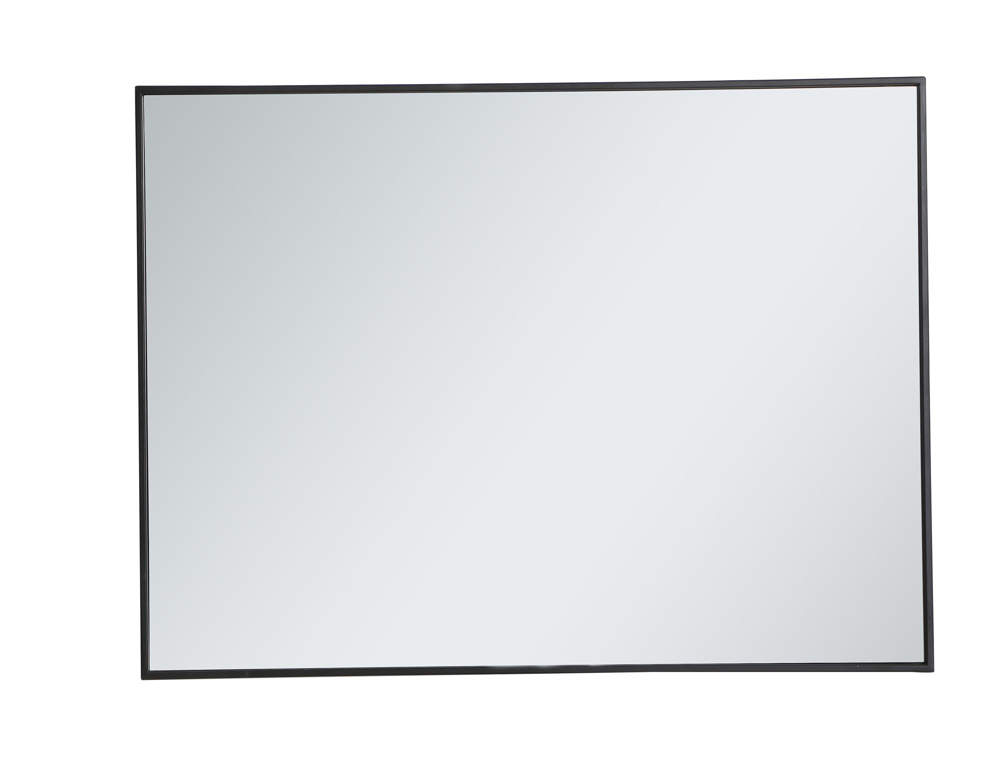 Image 7 Monet Black Metal 30" x 40" Vanity Wall Mirror more views
