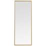 3_Monet Brass 14" x 36" Rectangular Vanity Mirror
