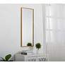 4_Monet Brass 14" x 36" Rectangular Vanity Mirror more views
