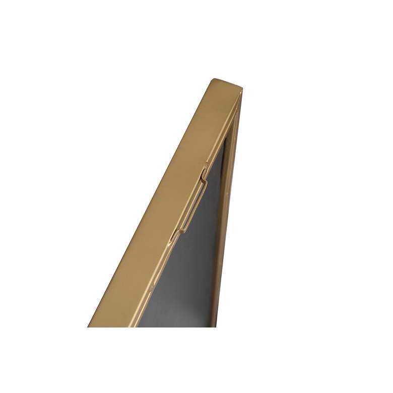 Image 5 Monet Brass 18" x 60" Rectangular Wall Mirror more views