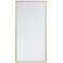 Monet Brass Metal 18" x 36" Rectangular Vanity Wall Mirror