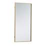 5_Monet Brass Metal 18" x 36" Rectangular Vanity Wall Mirror more views
