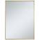 Monet Brass Metal 30" x 40" Rectangular Wall Mirror