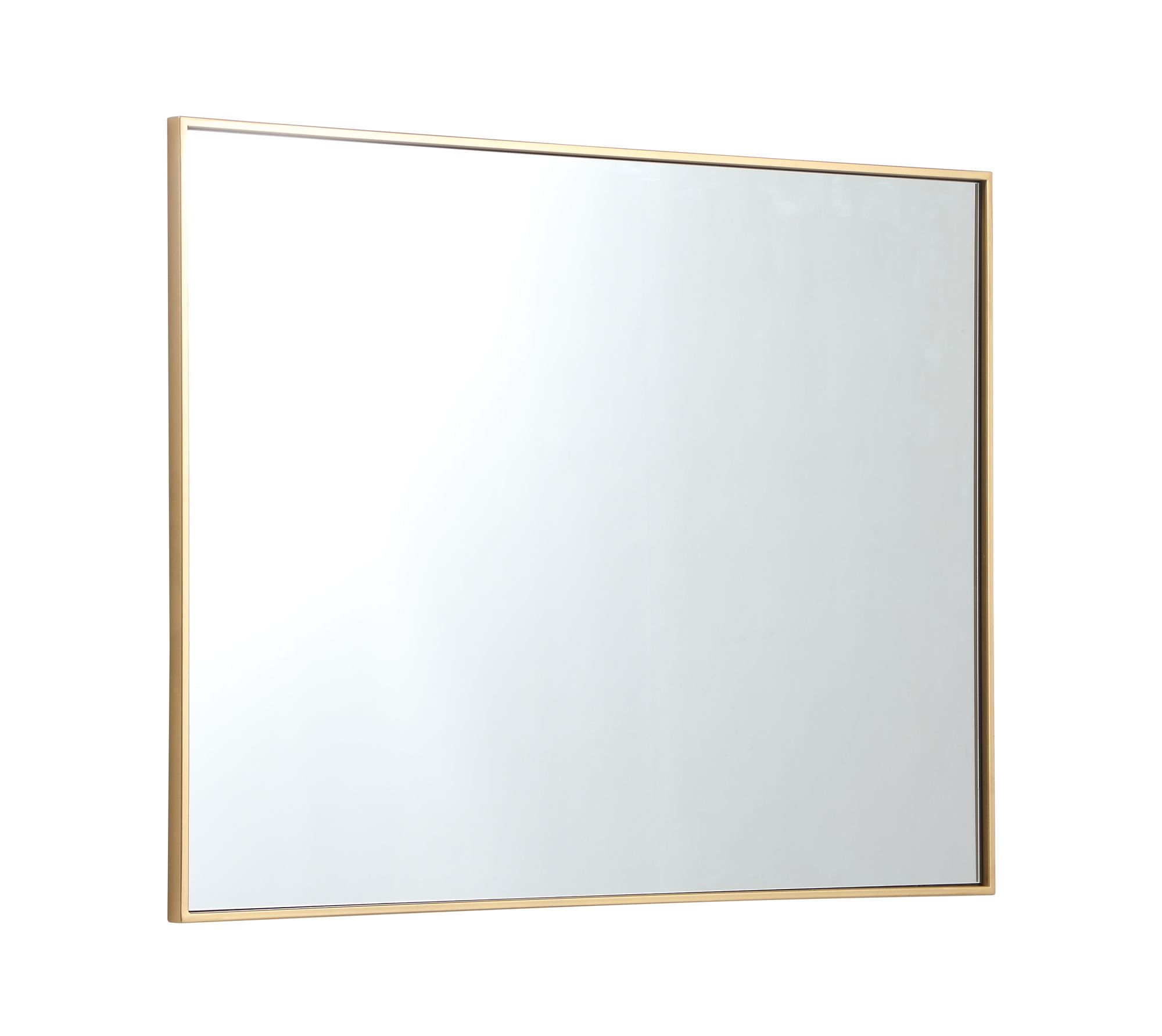 Monet Brass Metal 30" x 40" Rectangular Wall Mirror in scene