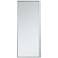Monet Silver 24" x 60" Rectangular Wall Mirror