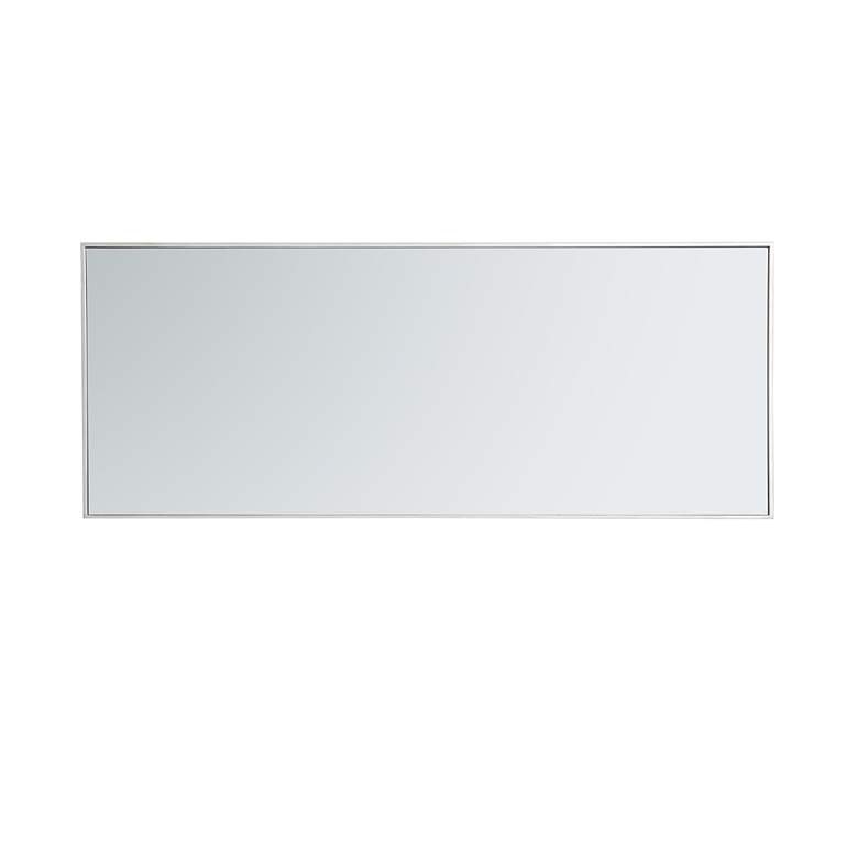 Image 6 Monet Silver 24" x 60" Rectangular Wall Mirror more views