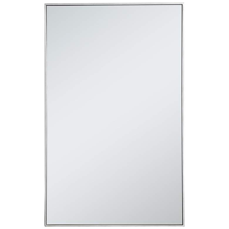 Image 2 Monet Silver 30" x 48" Rectangular Vanity Wall Mirror