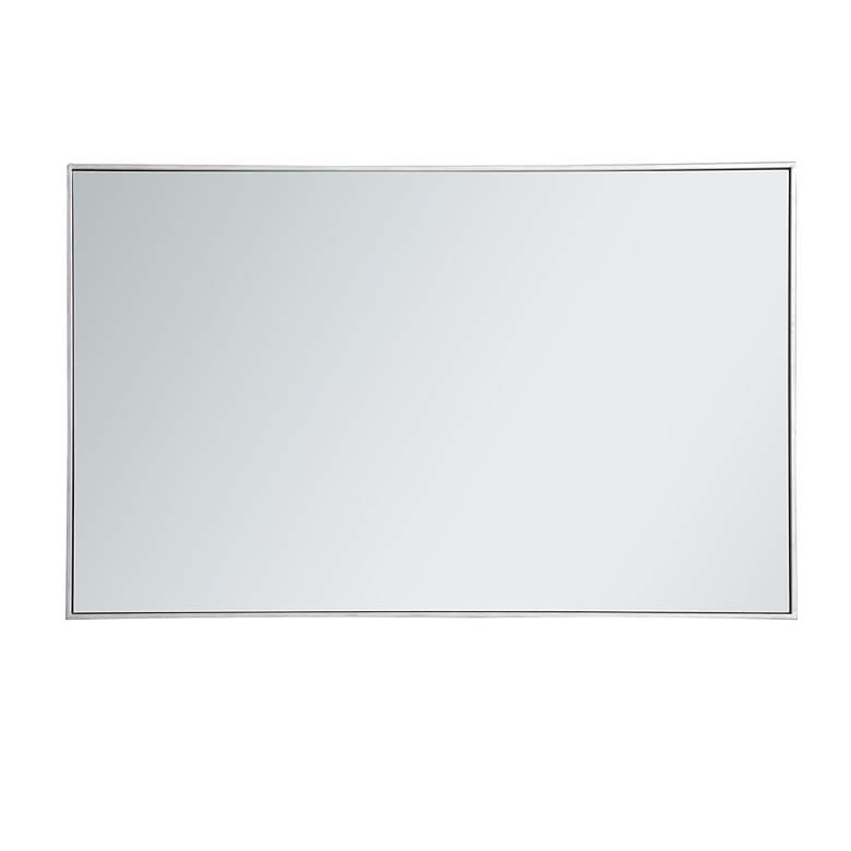 Image 3 Monet Silver 30" x 48" Rectangular Vanity Wall Mirror more views