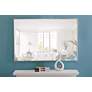 6_Monet Silver Metal 28" x 42" Rectangular Vanity Wall Mirror more views