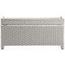 4_Monetta Gray and White Wicker Storage Bench more views