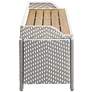 5_Monetta Gray and White Wicker Storage Bench more views