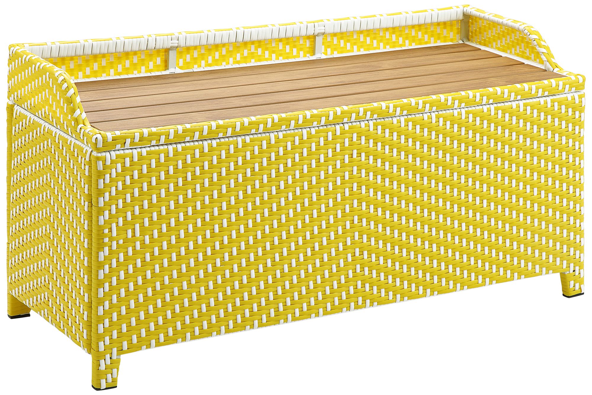 Yellow discount bench outdoor