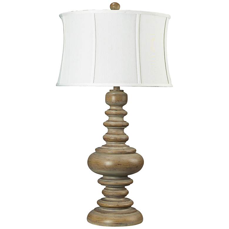 Image 1 Moniac Bleached Wood Table Lamp