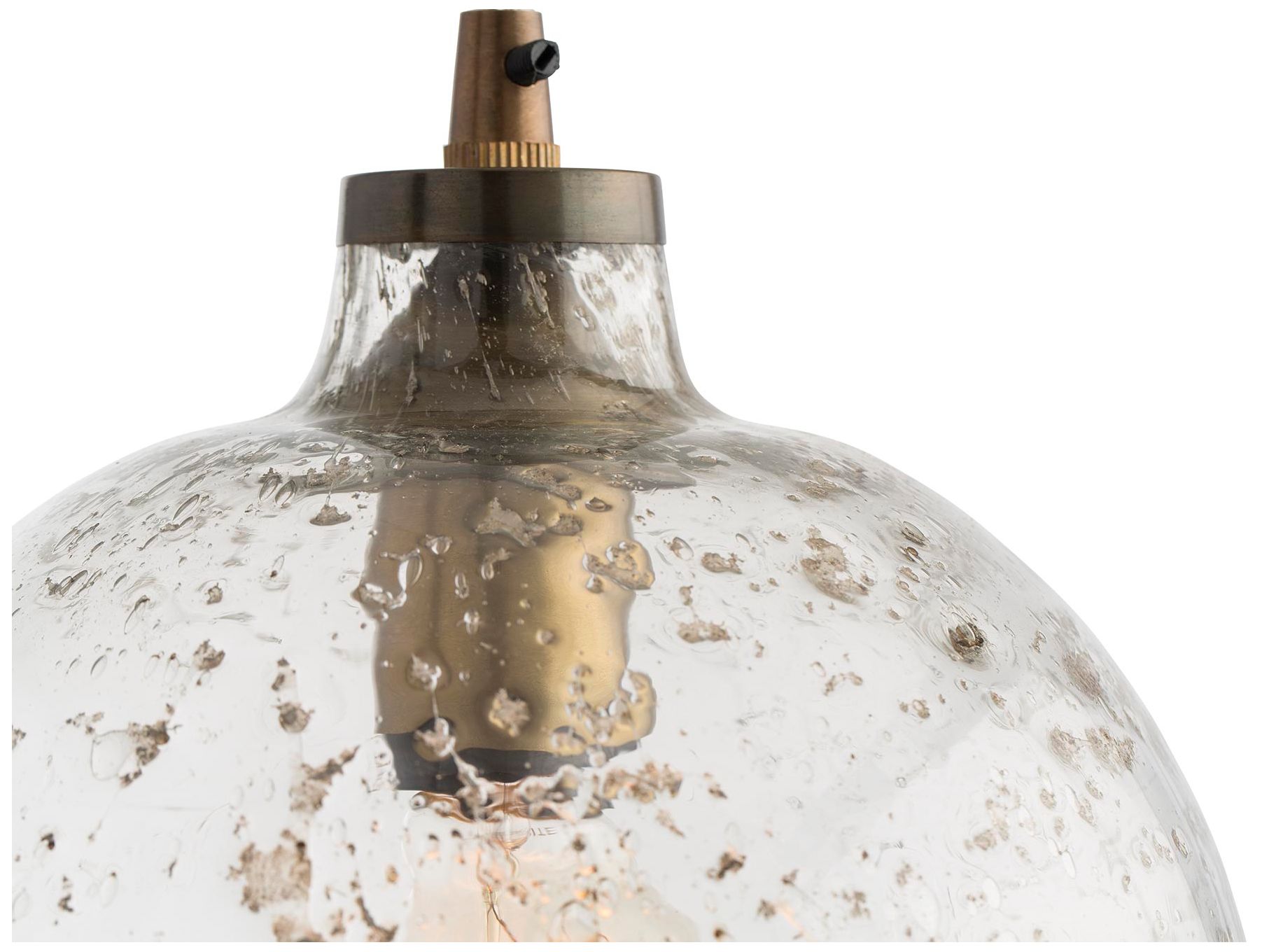 Image 2 Monica 9 1/2" Wide Antique Brass Globe Mini Pendant more views