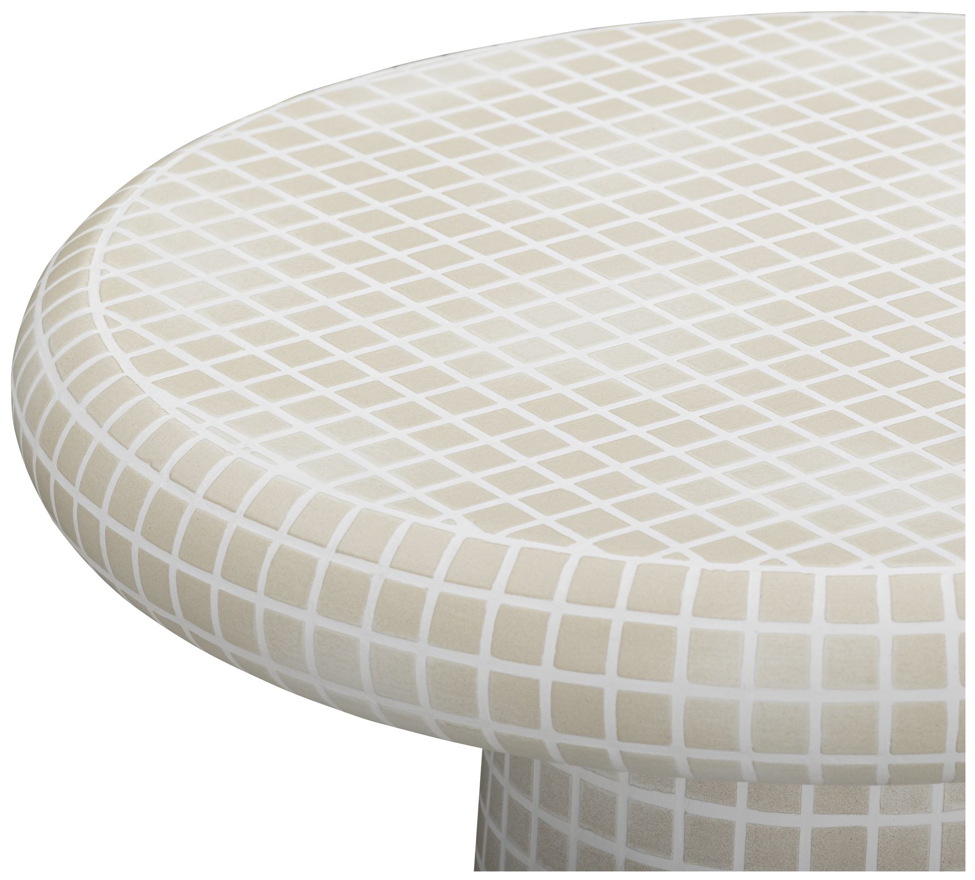 Image 3 Monica Tiled Pattern Indoor / Outdoor Tall Side Table more views