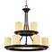 Moniker 25" Wide Oil-Rubbed Bronze 9-Light 2-Tier Chandelier