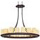 Moniker 34"W Oil-Rubbed Bronze 14-Light Island Chandelier