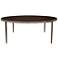 Monique Natural Gloss Ebony Round Cocktail Table